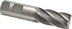 Cleveland - 1", 2" LOC, 1" Shank Diam, 4-1/2" OAL, 6 Flute, Cobalt Square End Mill - Single End, Uncoated, Spiral Flute, 30° Helix, Centercutting, Right Hand Cut, Right Hand Flute, Series HGC-4C - Americas Industrial Supply