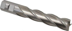 Cleveland - 1", 4" LOC, 1" Shank Diam, 6-1/2" OAL, 4 Flute, Cobalt Square End Mill - Single End, Uncoated, Spiral Flute, 30° Helix, Centercutting, Right Hand Cut, Right Hand Flute, Series HGC-4C - Americas Industrial Supply