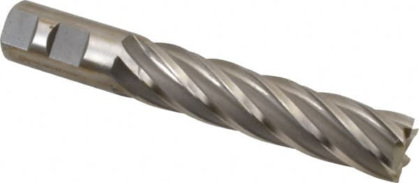 Cleveland - 1", 4" LOC, 1" Shank Diam, 6-1/2" OAL, 6 Flute, Cobalt Square End Mill - Americas Industrial Supply
