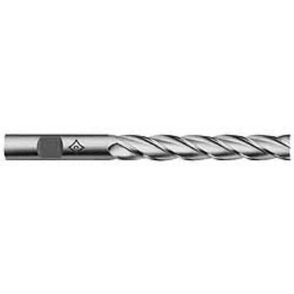 Cleveland - 5/8", 4" LOC, 5/8" Shank Diam, 6-1/8" OAL, 4 Flute, Cobalt Square End Mill - Americas Industrial Supply