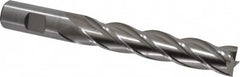 Cleveland - 3/4", 4" LOC, 3/4" Shank Diam, 6-1/4" OAL, 4 Flute, Cobalt Square End Mill - Single End, Uncoated, Spiral Flute, 30° Helix, Centercutting, Right Hand Cut, Right Hand Flute, Series HGC-4C - Americas Industrial Supply