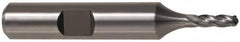 Cleveland - 5/8" Diam, 1-5/8" LOC, 4 Flute Cobalt Ball End Mill - TiCN Finish, Single End, 3-1/4" OAL, 5/8" Shank Diam, Spiral Flute - Americas Industrial Supply