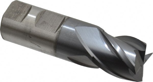 Cleveland - 1", 1" LOC, 1" Shank Diam, 3-1/2" OAL, 4 Flute, Powdered Metal Square End Mill - Americas Industrial Supply