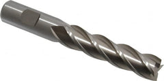 Cleveland - 3/4", 3" LOC, 3/4" Shank Diam, 5-1/4" OAL, 4 Flute, Powdered Metal Square End Mill - Single End, Uncoated, Spiral Flute, 37° Helix, Centercutting, Right Hand Cut, Right Hand Flute, Series PM-4 - Americas Industrial Supply