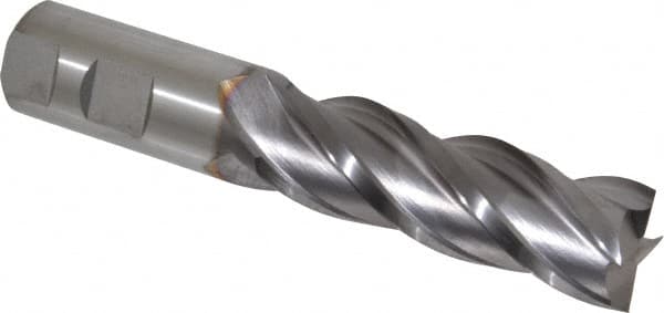 Cleveland - 1", 50.8mm LOC, 1" Shank Diam, 5-1/2" OAL, 4 Flute, Powdered Metal Square End Mill - Americas Industrial Supply