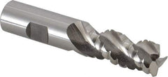 Cleveland - 3/4" Diam, Coarse Pitch, 1-5/8" LOC, 3 Flute Powdered Metal Corner Radius Roughing End Mill - Uncoated, 3-7/8" OAL, 3/4" Shank Diam, Single End, Centercutting, 42° Helix - Americas Industrial Supply