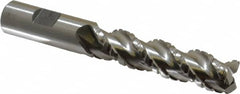 Cleveland - 3/4" Diam, Coarse Pitch, 3" LOC, 3 Flute Powdered Metal Corner Radius Roughing End Mill - Uncoated, 5-1/4" OAL, 3/4" Shank Diam, Single End, Centercutting, 42° Helix - Americas Industrial Supply