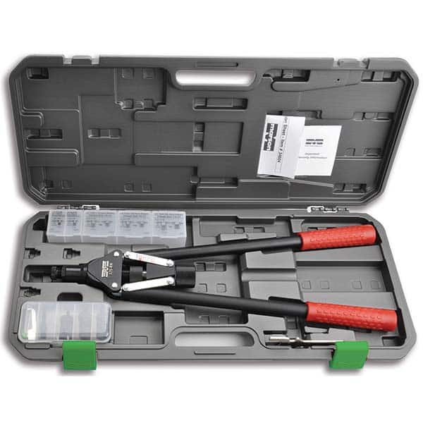 Marson - Riveter Kits Type: Blind Rivet/Rivet Nut Tool Kit Minimum Size (Inch): #10-32 - Americas Industrial Supply