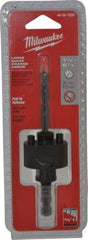 Milwaukee Tool - 1-1/4 to 6" Tool Diam Compatibility, Straight Shank, Steel Integral Pilot Drill, Hole Cutting Tool Arbor - 3/8" Min Chuck, Quick-Change Attachment, For Hole Saws - Americas Industrial Supply