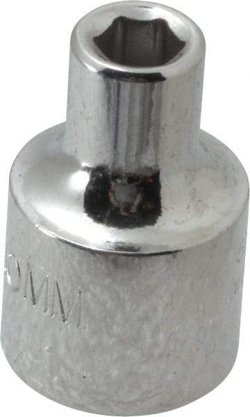 Proto - 3/8" Drive, Standard Hand Socket - 6 Points, 1-3/32" OAL, Alloy Steel, Chrome Finish - Americas Industrial Supply