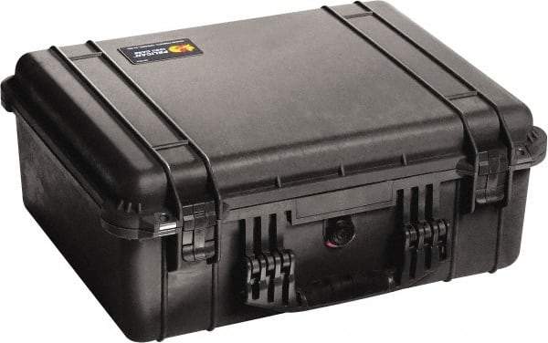 Pelican Products, Inc. - 17-13/64" Wide x 8-13/32" High, Clamshell Hard Case - Black, Polypropylene - Americas Industrial Supply