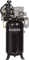 Campbell Hausfeld - 5 hp, 80 Gal Stationary Electric Vertical Air Compressor - Three Phase, 175 Max psi, 16.6 CFM, 208-230/460 Volt - Americas Industrial Supply