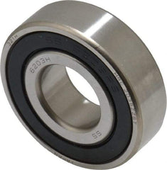 SKF - 17mm Bore Diam, 40mm OD, Double Seal Deep Groove Radial Ball Bearing - 12mm Wide, 1 Row, Round Bore, 4,750 Nm Static Capacity, 7,650 Nm Dynamic Capacity - Americas Industrial Supply