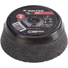 WALTER Surface Technologies - 6" Diam, Surface Grinding Wheel - Aluminum Oxide/Silicon Carbide Blend, Type 11, 6,800 Max RPM, Resinoid Bond - Americas Industrial Supply