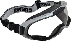 MCR Safety - Size Universal, Clear Polycarbonate Anti-Fog & Scratch Resistant Lens, Safety Goggles - Indirect Vent, Gray Plastic Frame - Americas Industrial Supply