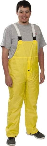 MCR Safety - Size M, Yellow, Rain, Limited Flammability Overall - Snap Ankle, Take Up Snaps Wrist - Americas Industrial Supply