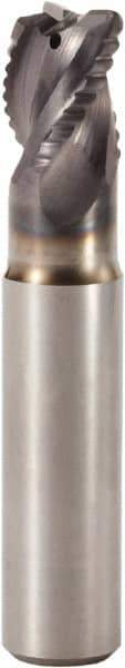 Seco - 10mm Diam, 22mm LOC, 2 Flute Solid Carbide 1mm Corner Radius Roughing End Mill - MEGA-T Finish, 85mm OAL, 10mm Shank Diam, Single End, Extended Reach, Centercutting, 37.5° Helix - Americas Industrial Supply