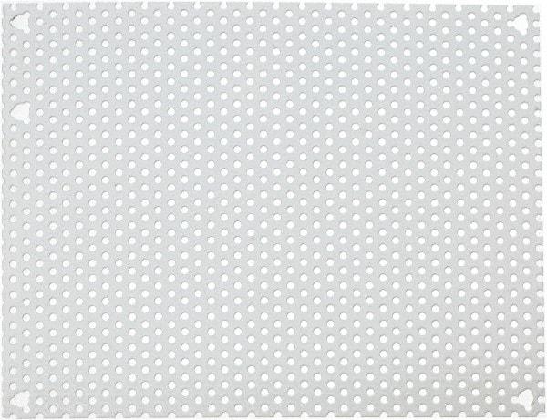 Cooper B-Line - 6-7/8" OAW x 8-7/8" OAH Powder Coat Finish Electrical Enclosure Perforated Panel - 10" x 8" Box, 16 Gauge Steel, Use with 1084-12CHC/1084-12CHCS/1086-12CHC - Americas Industrial Supply