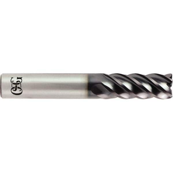 OSG - 1/2" Diam 5 Flute Solid Carbide 0.09" Corner Radius End Mill - Americas Industrial Supply