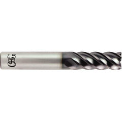 OSG - 1/2" Diam 5 Flute Solid Carbide 0.09" Corner Radius End Mill - Americas Industrial Supply