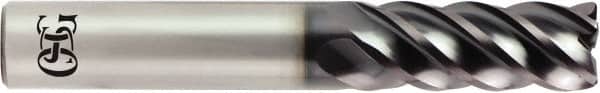 OSG - 5/8", 5 Flute, Solid Carbide, 0.12" Corner Radius End Mill - 3-1/2" OAL, 1-1/4" LOC - Americas Industrial Supply