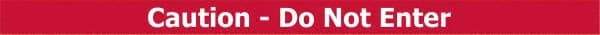 Tensator - 5" High x 90" Long x 2" Wide Barrier Replacement Cassette - Plastic, Black Powder Finish, Red, Use with Tensabarrier - Americas Industrial Supply