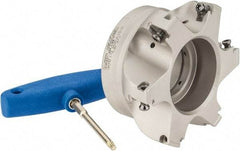 Iscar - 6 Inserts, 4" Cut Diam, 1-1/2" Arbor Diam, 0.512" Max Depth of Cut, Indexable Square-Shoulder Face Mill - 0/90° Lead Angle, 2" High, HM390 TDKT 1505 Insert Compatibility, Through Coolant, Series HeliIQMill - Americas Industrial Supply