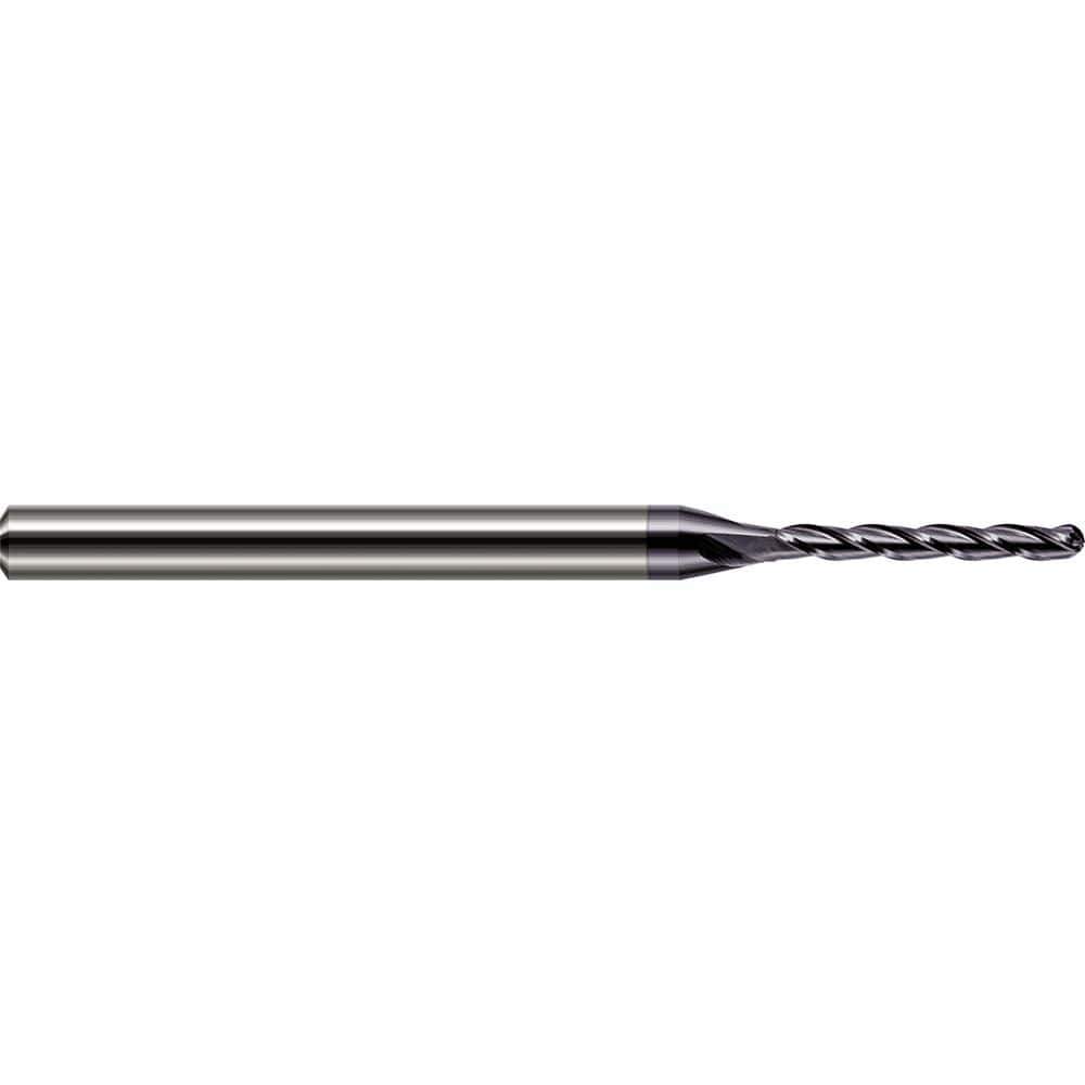 Harvey Tool - Ball End Mills; Mill Diameter (Inch): 5/64 ; Mill Diameter (Decimal Inch): 0.0780 ; Number of Flutes: 4 ; Length of Cut (Inch): 5/8 ; Length of Cut (Decimal Inch): 0.6250 ; Material: Solid Carbide - Exact Industrial Supply