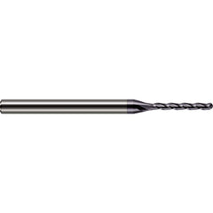 Harvey Tool - 3/32" Diam, 3/4" LOC, 3 Flute Solid Carbide Ball End Mill - Exact Industrial Supply