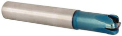 Accupro - 1/2", 4 Flute, Single End, Solid Carbide, 1/8" Corner Radius End Mill - 3-1/4" OAL, 0° Helix, Right Hand Flute, 0.2" LOC, Right Hand Cut, 1" Extended Reach - Americas Industrial Supply