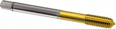 Guhring - 5/8-11 UNC 2BX H11/H12 Thread Limit Modified Bottoming Thread Forming Tap - Cobalt, TiN Finish, 110mm OAL, Series 1583 - Americas Industrial Supply
