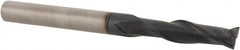 Accupro - 3/16", 3/4" LOC, 3/16" Shank Diam, 2-1/8" OAL, 2 Flute, Solid Carbide Square End Mill - Single End, TiAlN Finish, Spiral Flute, 30° Helix, Centercutting, Right Hand Cut, Right Hand Flute - Americas Industrial Supply