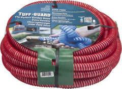 JGB Enterprises - 50' Long Garden Hose - 5/8" Diam, 5/8" GHT, Polypropylene, 100 psi, Hot Water Compatible, All Season, Red - Americas Industrial Supply