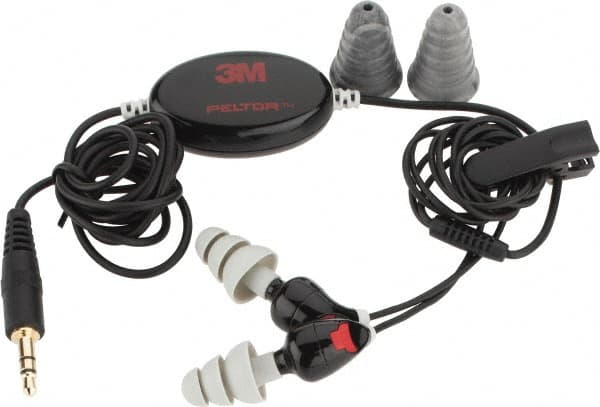3M - Reusable, 26 dB Noise Isolating Ear Buds with MP3 - Includes Replacement Tips - Americas Industrial Supply