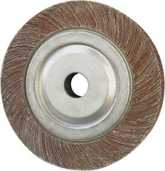 Tru-Maxx - 4" Diam, 180 Grit Aluminum Oxide Unmounted Flap Wheel - 5/8" Hole, 1-1/2" Wide, Coated, Fine Grade, 9,000 Max RPM - Americas Industrial Supply