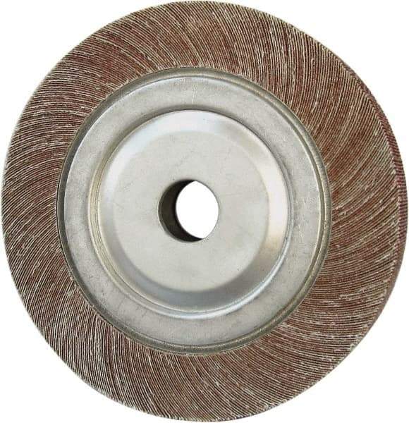 Tru-Maxx - 4" Diam, 60 Grit Aluminum Oxide Unmounted Flap Wheel - 5/8" Hole, 1" Wide, Coated, Medium Grade, 9,000 Max RPM - Americas Industrial Supply