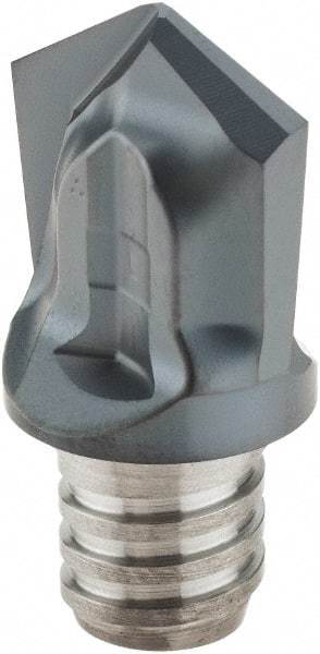 Iscar - MM HCD Grade IC908 Carbide Chamfer Milling Tip Insert - TiAlN Finish, 2 Flutes, 0.63" Cutting Diam, 0.61" Depth of Cut - Americas Industrial Supply