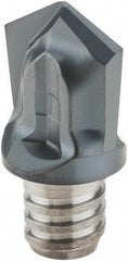 Iscar - MM HCD Grade IC908 Carbide Chamfer Milling Tip Insert - TiAlN Finish, 2 Flutes, 0.63" Cutting Diam, 0.61" Depth of Cut - Americas Industrial Supply