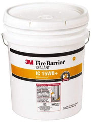 3M - 4.5 Gal Pail Yellow Acrylic & Latex Joint Sealant - -20 to 180°F Operating Temp, 10 min Tack Free Dry Time, Series 15WB - Americas Industrial Supply