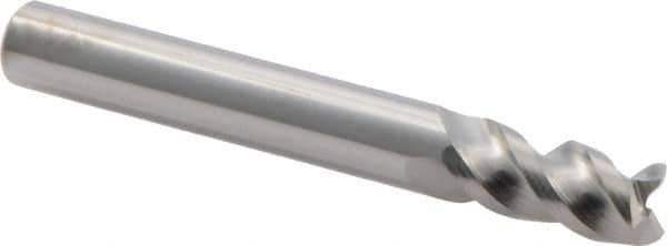 Iscar - 0.313", 3 Flute, Single End, Solid Carbide, 0.008" Corner Radius End Mill - 2-1/2" OAL, 45° Helix, Right Hand Flute, 5/8" LOC, Right Hand Cut - Americas Industrial Supply