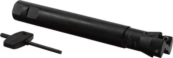 Seco - 1-1/4" Cut Diam, 0.43" Max Depth of Cut, 1" Shank Diam, Indexable Plunge End Mill - Weldon Shank, SCET 1206 Insert Style, R217.79-12A Toolholder Style, Through Coolant - Americas Industrial Supply