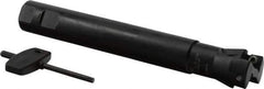 Seco - 1-1/4" Cut Diam, 0.43" Max Depth of Cut, 1" Shank Diam, Indexable Plunge End Mill - Weldon Shank, SCET 1206 Insert Style, R217.79-12A Toolholder Style, Through Coolant - Americas Industrial Supply