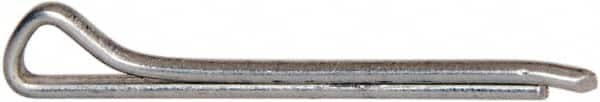 Made in USA - 1/16" Diam x 3/4" Long Hammerlock Cotter Pin - Grade 2, Zinc-Plated, Steel - Americas Industrial Supply