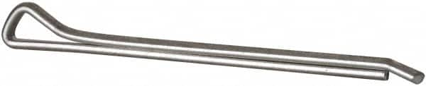 Made in USA - 5/32" Diam x 2-1/2" Long Hammerlock Cotter Pin - Grade 2, Zinc-Plated, Steel - Americas Industrial Supply