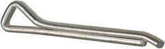 Made in USA - 1/4" Diam x 2" Long Hammerlock Cotter Pin - Grade 2, Zinc-Plated, Steel - Americas Industrial Supply