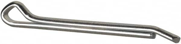 Made in USA - 3/8" Diam x 4" Long Hammerlock Cotter Pin - Grade 2, Zinc-Plated, Steel - Americas Industrial Supply