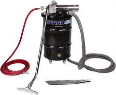 Guardair - 30 Gal Steel Tank, Air Powered Pneumatic Canister Wet/Dry Vacuum - 15 Peak hp, 20' Hose Fitting, Cartridge Filter, Accessories Included - Americas Industrial Supply