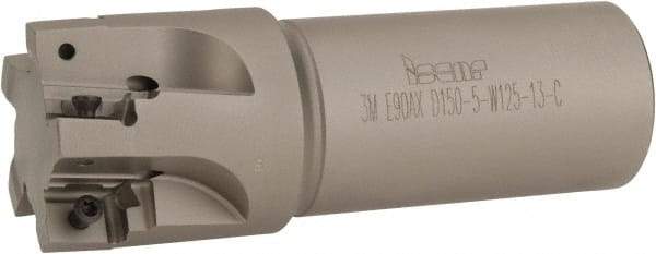 Iscar - 1-1/2" Cut Diam, 1/2" Max Depth of Cut, 1-1/4" Shank Diam, 4" OAL, Indexable Square Shoulder End Mill - 3M AXKT 1304.../2006... Inserts, Weldon Shank, 90° Lead Angle, Through Coolant, Series Mill2000 - Americas Industrial Supply