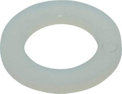 Made in USA - 3/8" Screw, Grade 6/6 Nylon Standard Flat Washer - 9.65mm ID x 5/8" OD, 1.57mm Thick - Americas Industrial Supply