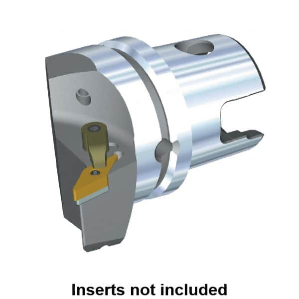 Kennametal - Right Hand Cut, Size KM63, VN.. Insert Compatiblity, Modular Turning & Profiling Cutting Unit Head - 43mm Ctr to Cutting Edge, 60mm Head Length, Through Coolant, Series M-Clamping - Americas Industrial Supply